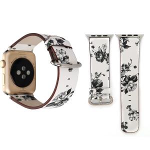  Armband för Apple Watch 38mm - Konstläder blommig