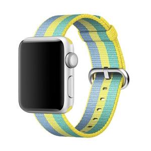  Armband för Apple Watch 42mm - Randig vävd nylon