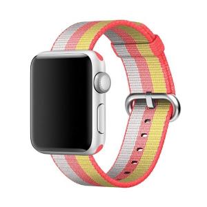  Armband för Apple Watch 38mm - Randig vävd nylon