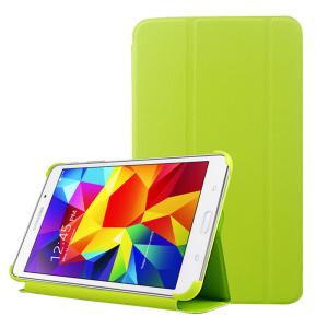  Skal med lock Galaxy Tab 4 (8.0) - Konstläder limegrön