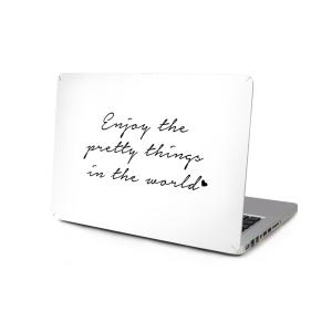  Skin för Macbook Pro Retina 13.3-tum - Enjoy the pretty things in the world vit