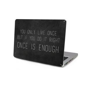  Skin för Macbook Pro Retina 13.3-tum - You only live once Svart