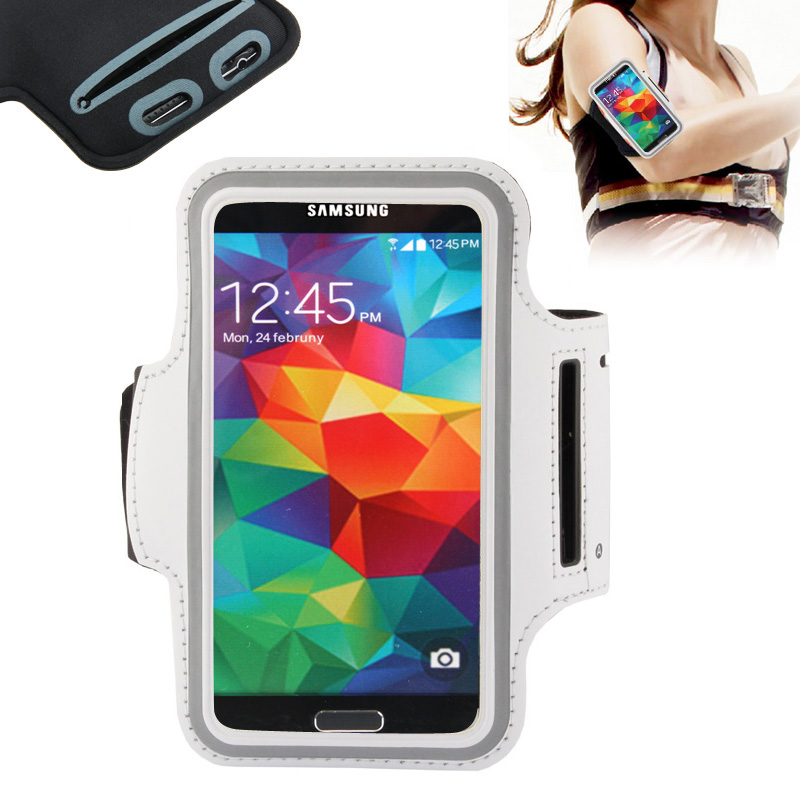 Sportarmband för Samsung S5/S6/S6 Edge - Vit