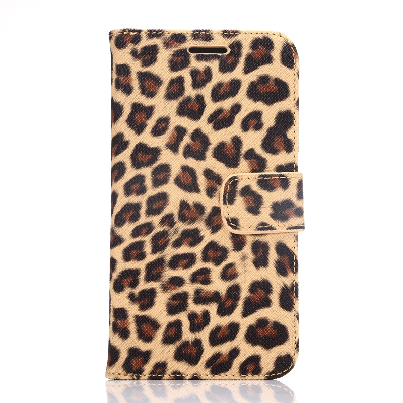 Plånboksfodral för Samsung S6 - Leopardmönster