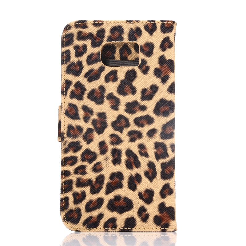 Plånboksfodral för Samsung S6 - Leopardmönster