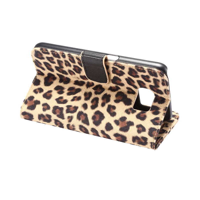 Plånboksfodral för Samsung S6 - Leopardmönster