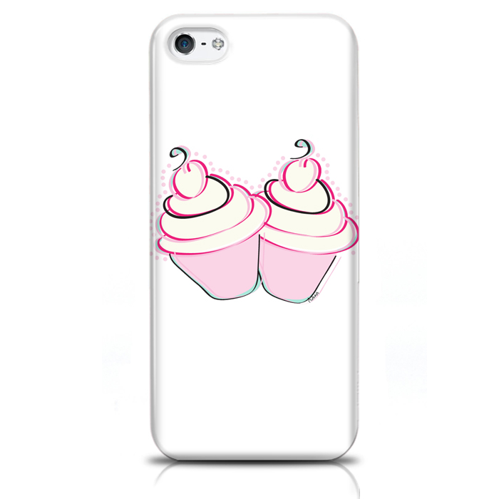 Skal iPhone 5/5S/SE - Cupcakes rosa