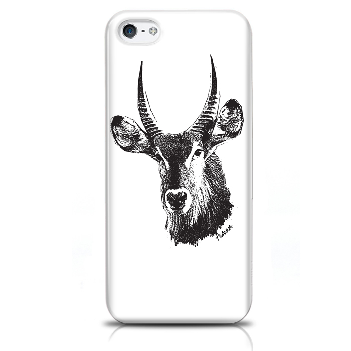 Skal för iPhone 5/5S/SE - Antilop svartvit
