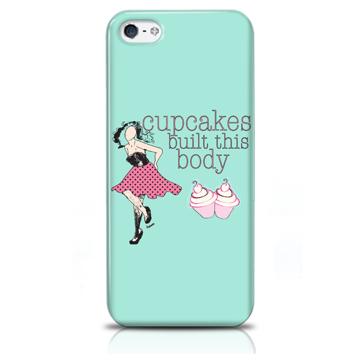 Skal för iPhone 5/5S/SE - Cupcakes built this body