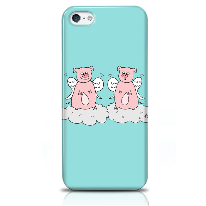 Skal för iPhone 5/5S/SE - Grisar på moln