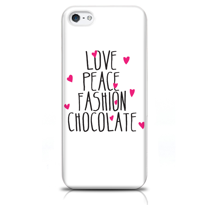 Skal för iPhone 5/5S/SE - Love Peace Fashion Chocolate