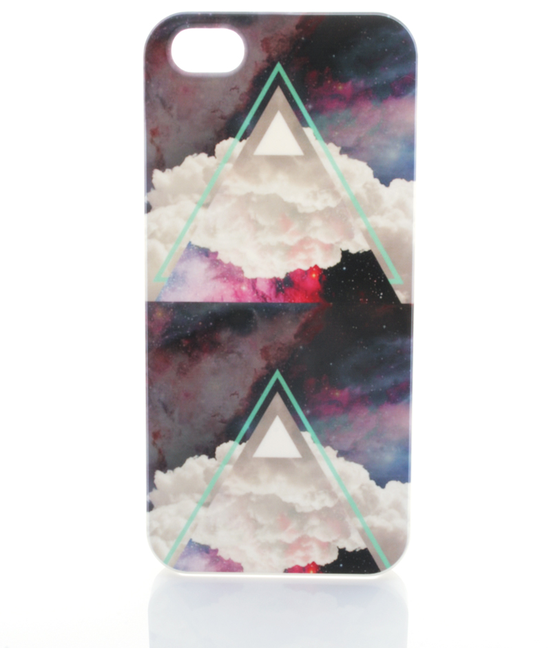 Skal iPhone 5/5S/SE - Stjärnhimmel med moln triangel