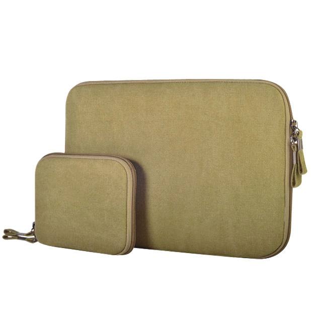 Laptopväska 13.3-tum + liten väska - Jeanstyg Khaki