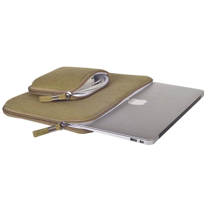 Laptopväska 13.3-tum + liten väska - Jeanstyg Khaki