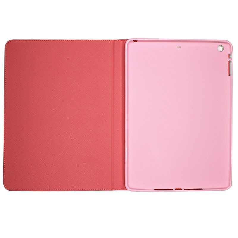 Fodral för iPad Air 2 - Leopardmönster & rosett rosa