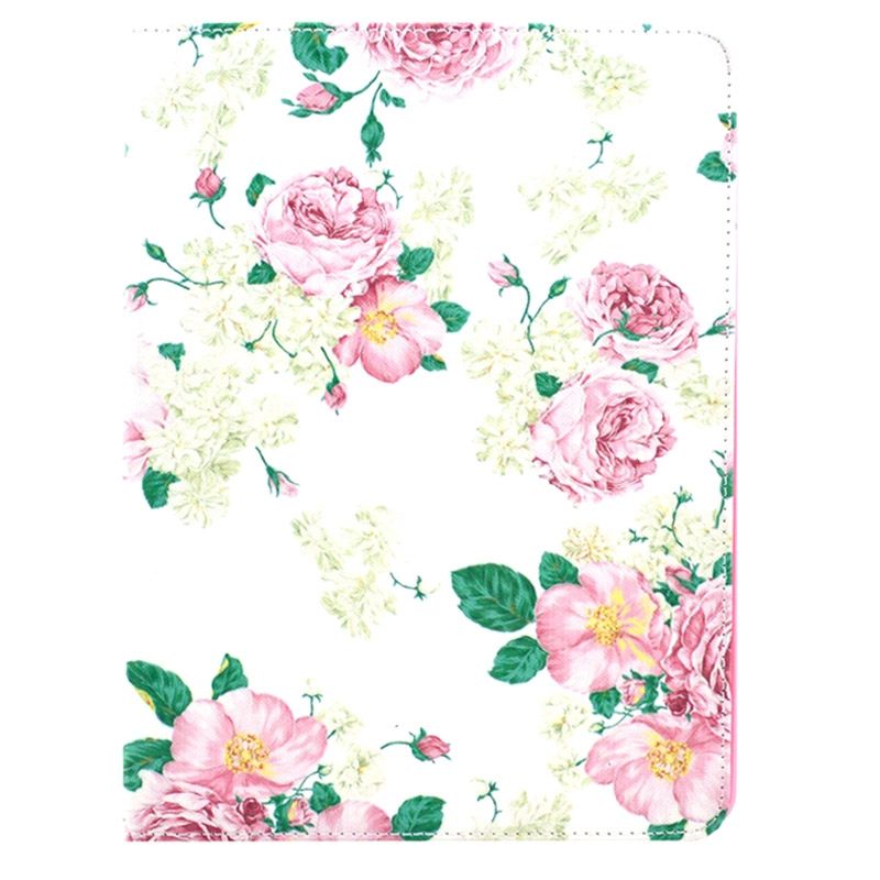 Fodral för iPad Air 2 - Rosa blommor vit