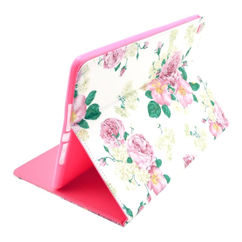 Fodral för iPad Air 2 - Rosa blommor vit