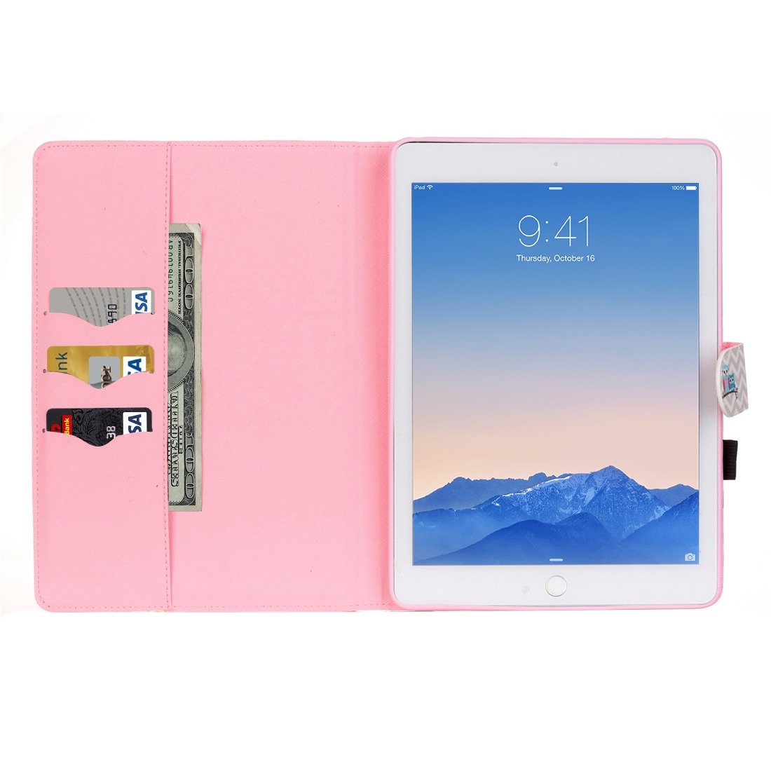 Fodral för iPad Air 2 - Ställbar med kortplatser