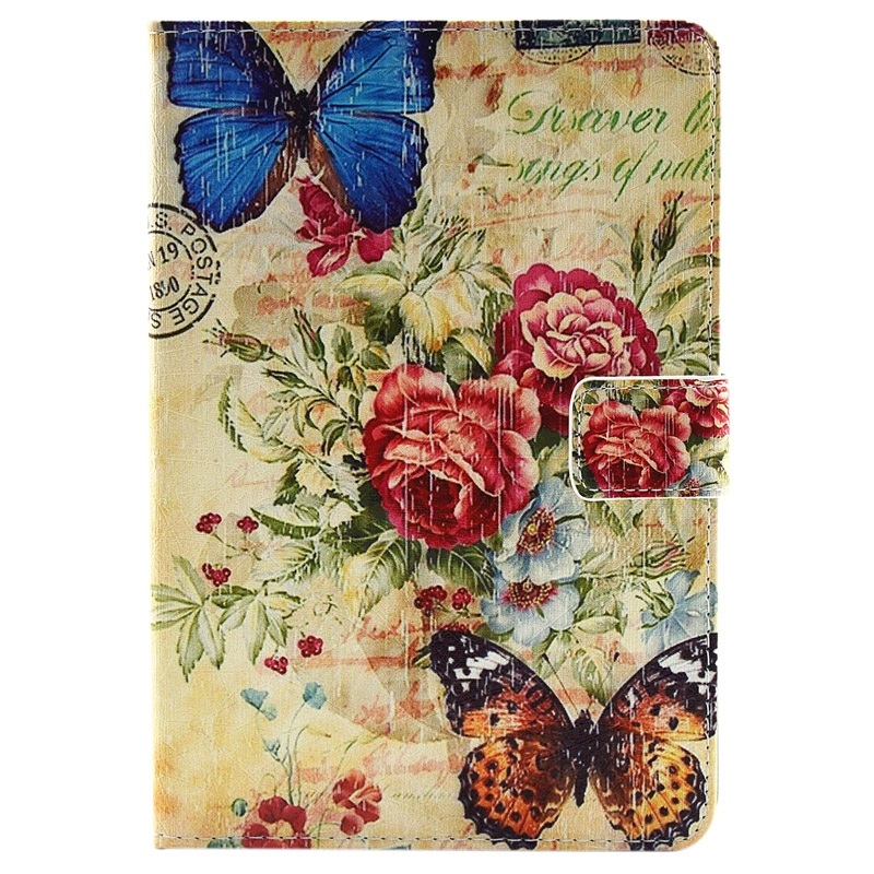Fodral för iPad Pro 12.9-tum - Fjärilar och blommor