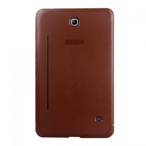 Skal med lock Galaxy Tab 4 (8.0) - Konstläder brun
