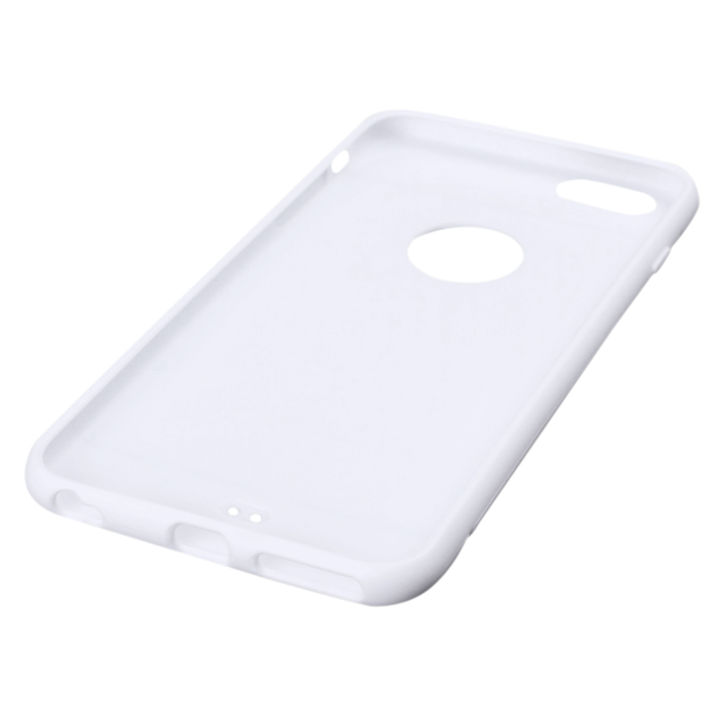 Mjukskal iPhone 6/6S - Vit med färg