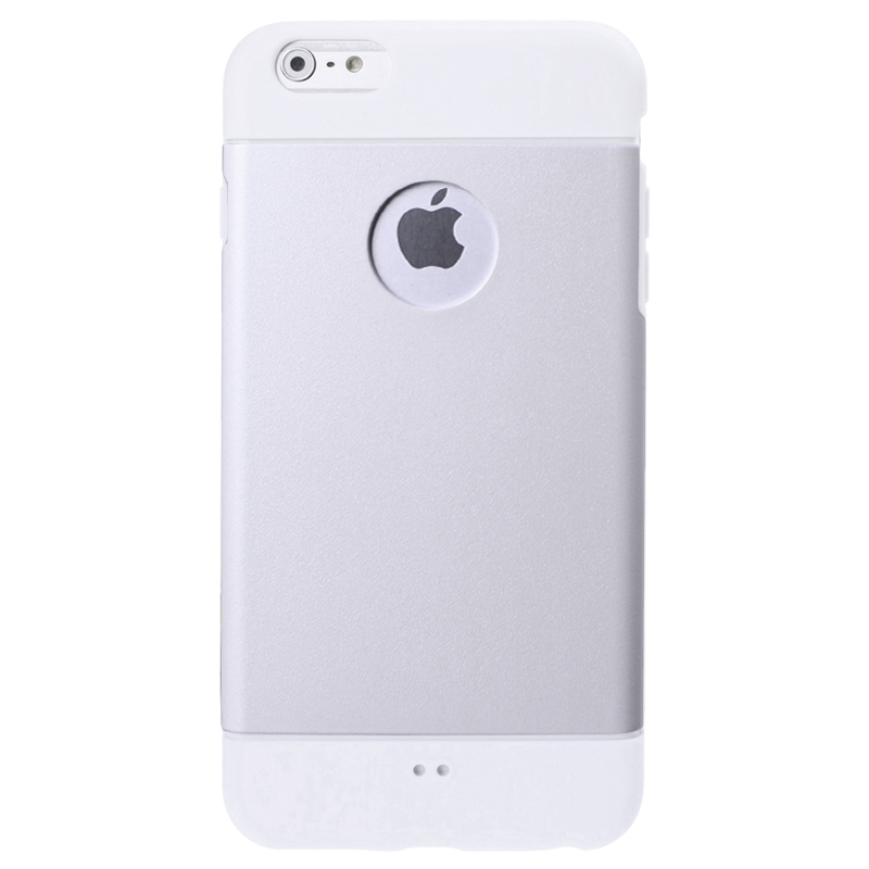 Mjukskal iPhone 6/6S - Vit med färg