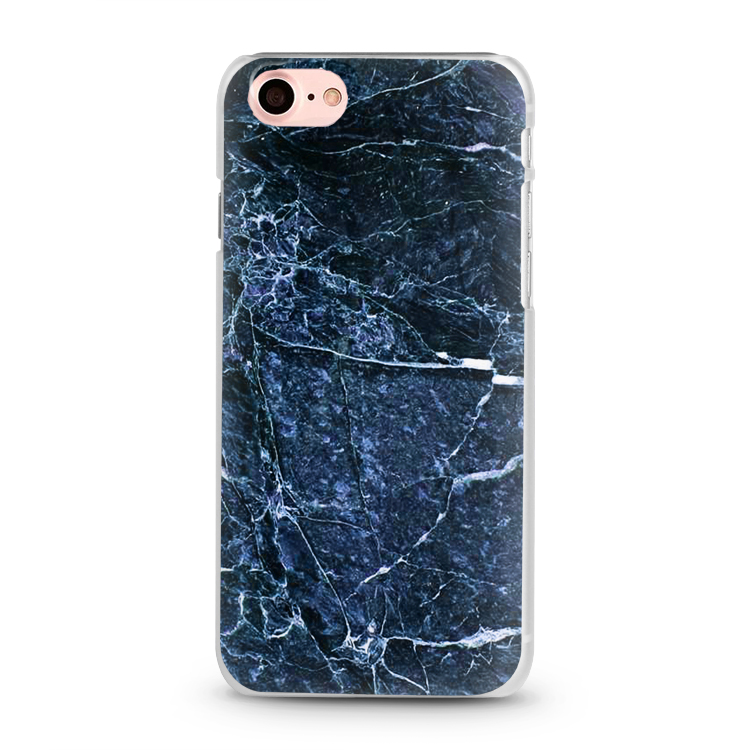 LYX Skal för iPhone 7 - Marmormönster Blå