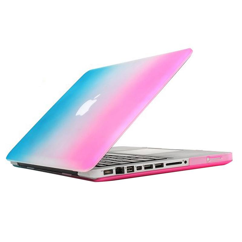 Skal för Macbook Pro Matt frostat blå & rosa 13.3-tum
