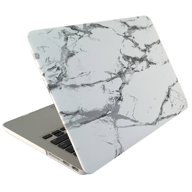 Skal för för Macbook Pro Retina 13.3-tum - Marmor vit & grå