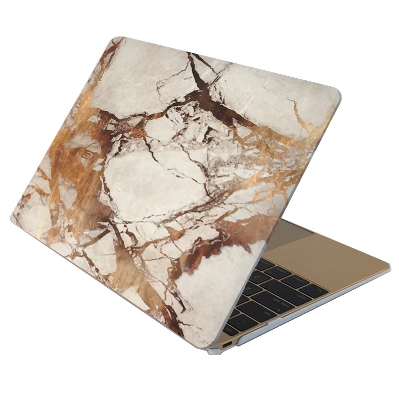Skal för för Macbook Pro Retina 13.3-tum - Marmor vit & guld