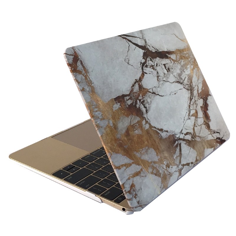 Skal för för Macbook Pro Retina 13.3-tum - Marmor vit & guld