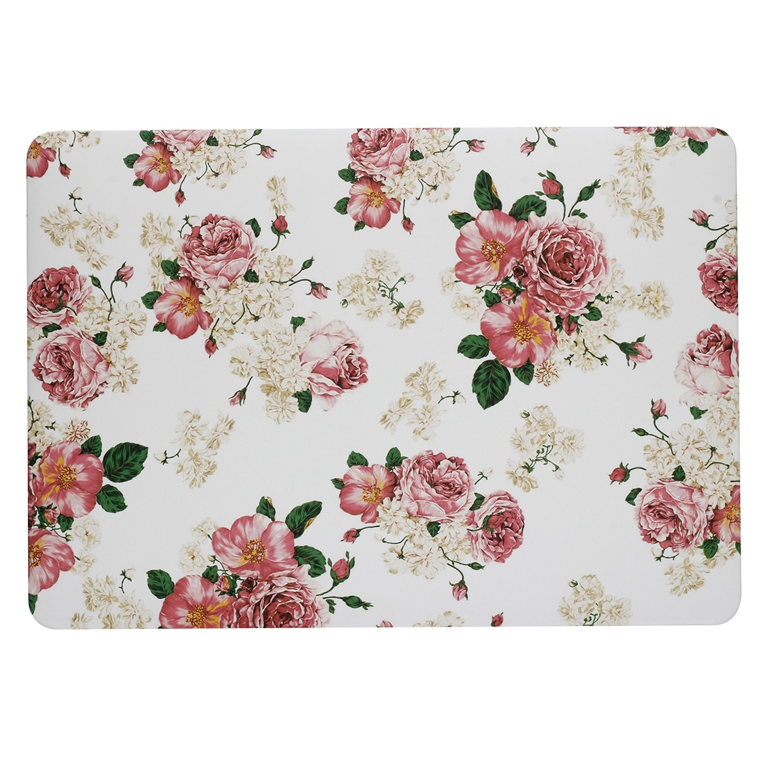Skal för New Macbook Pro 13.3-tum - Vit med rosa blommor
