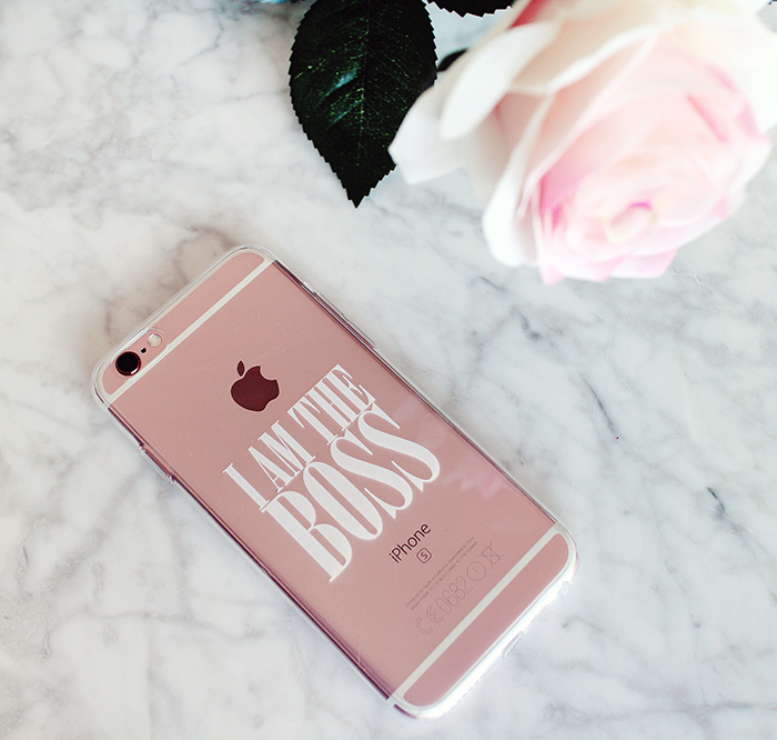 Mjukskal transparent för iPhone 6/6S - I am the BOSS