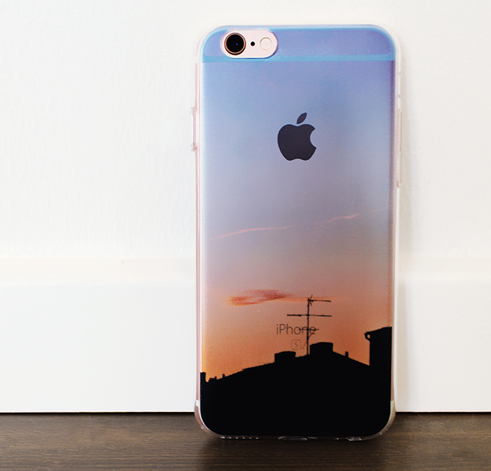 Mjukskal transparent för iPhone 6/6S - Fotografi Silhuett Hus