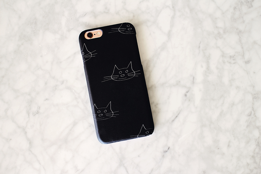 LYX Skal för iPhone 6/6S - Katter svart & vit