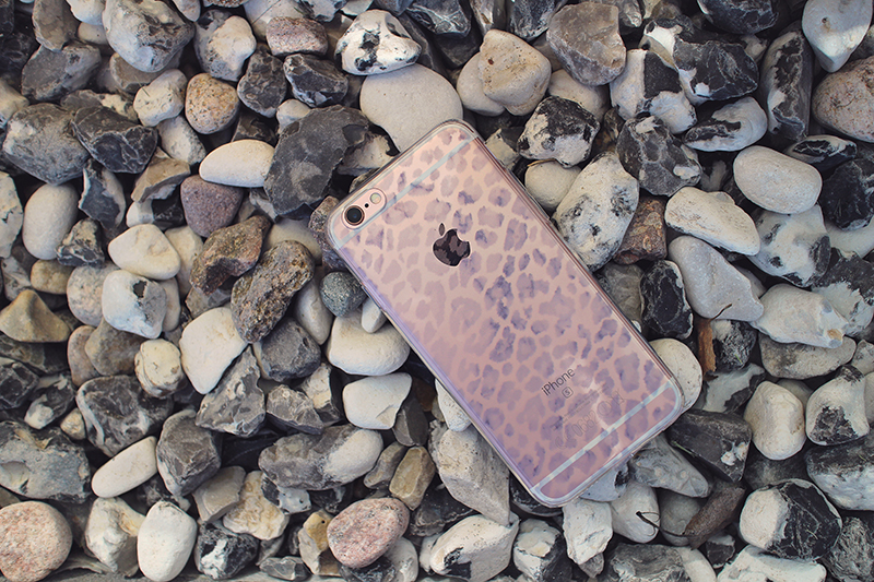 Mjukskal transparent för iPhone 6/6S - Leopard Marmor