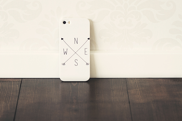 Skal för iPhone 5/5S/SE - Kompass