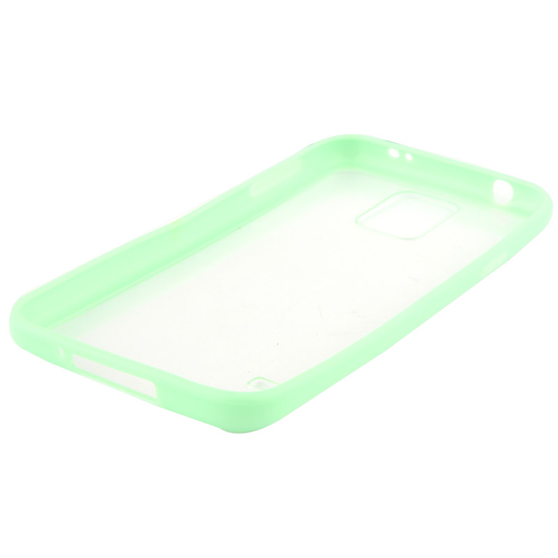 Skal Samsung S5 - Transparent grön ram