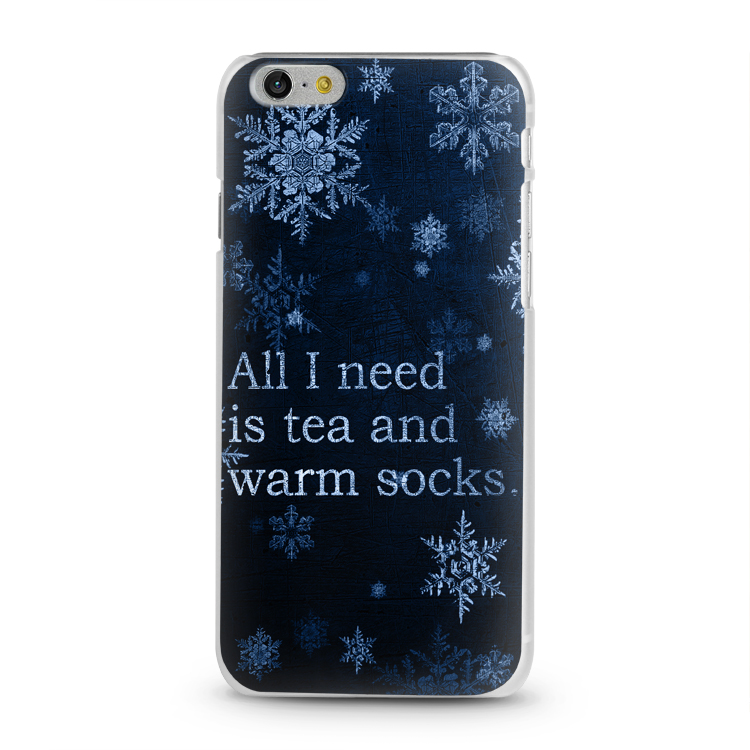 Skal för iPhone 6/6S - All I need is tea and warm socks.