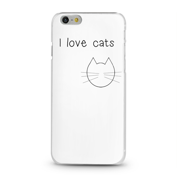 Skal för iPhone 6/6S - I love cats