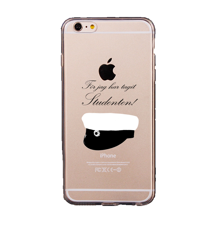 Mjukskal transparent för iPhone 6/6S - För jag har tagit Studenten!