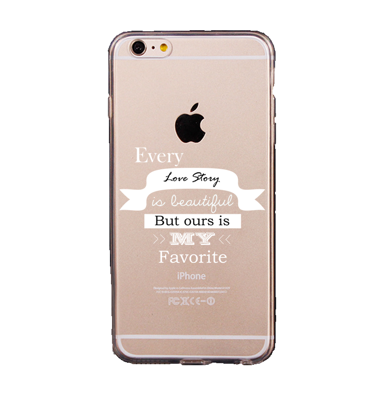 Mjukskal transparent för iPhone 6/6S -