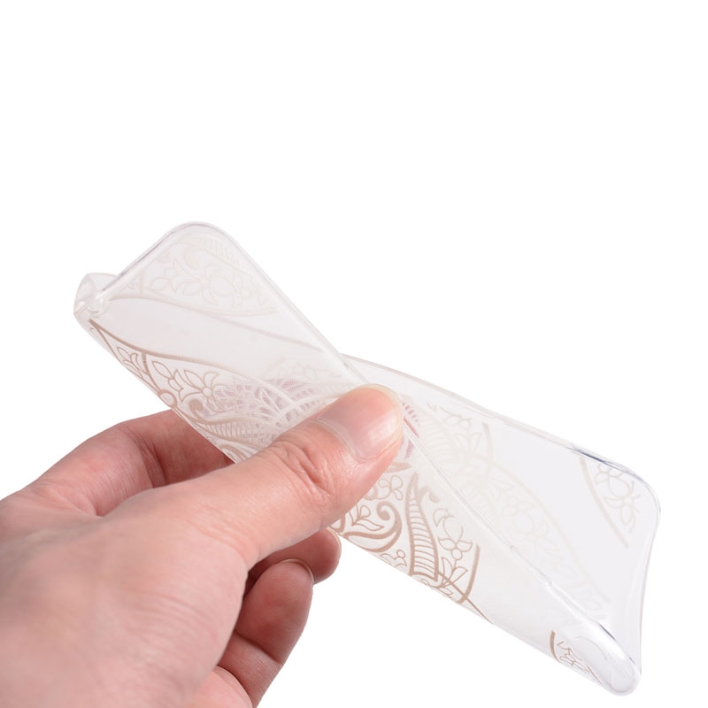 Mjukskal iPhone 6/6S - Transparent mandalamönster