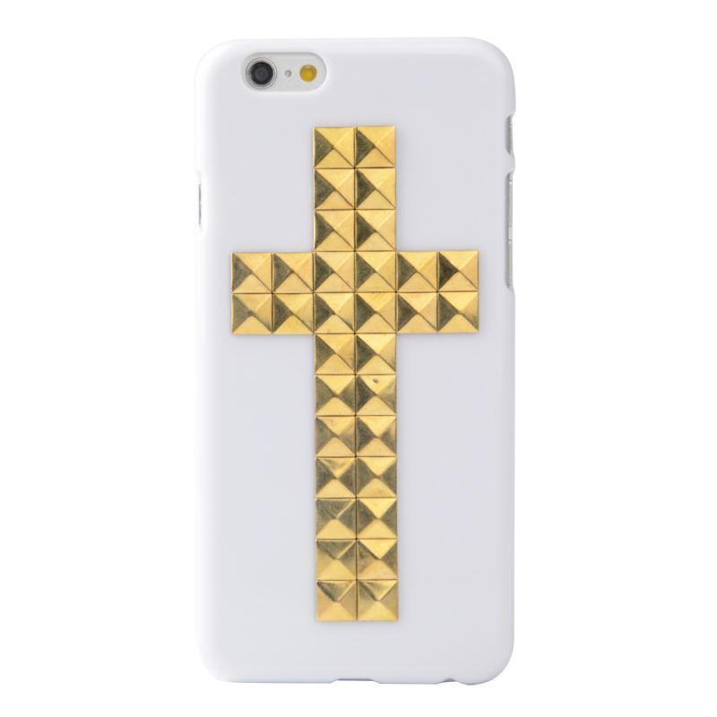 Skal iPhone 6/6S - Guldfärgat nitkors