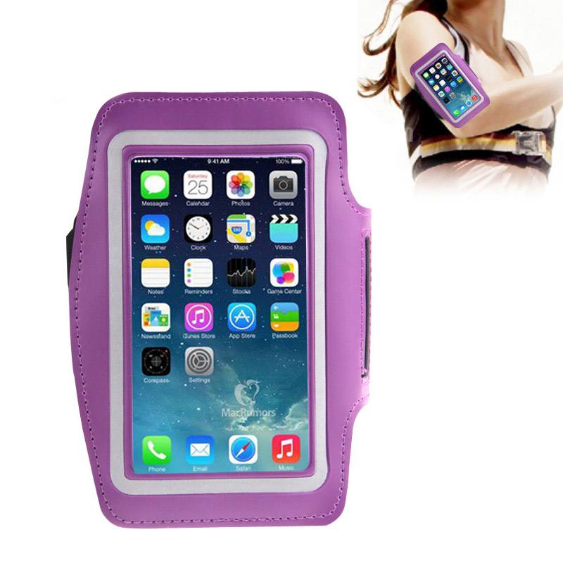 Universalt sportarmband iPhone 6/6S & Samsung S3/S4 - Lila