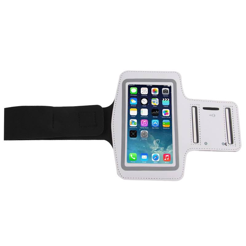 Universalt sportarmband iPhone 6/6S & Samsung S3/S4 - Vit
